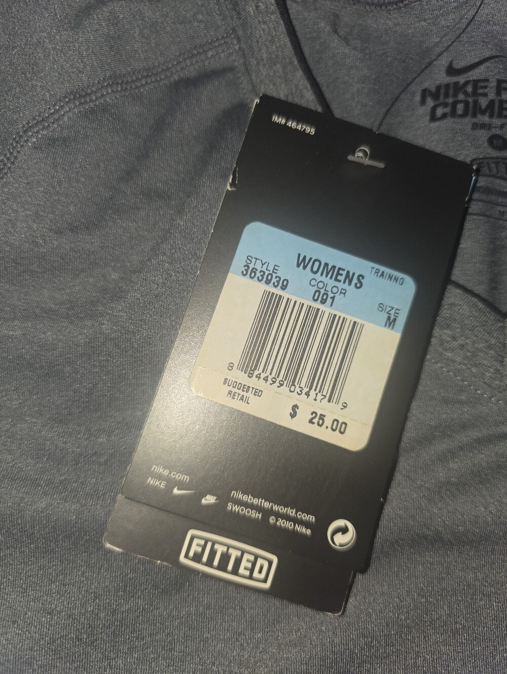 Nike Pro Combat Fitted Base Layer - Gray